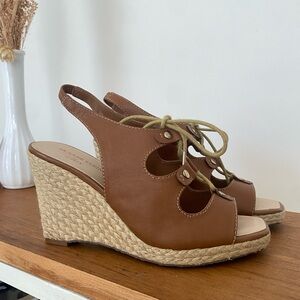 Anne Klein Akorria wedge espadrilles in Natural